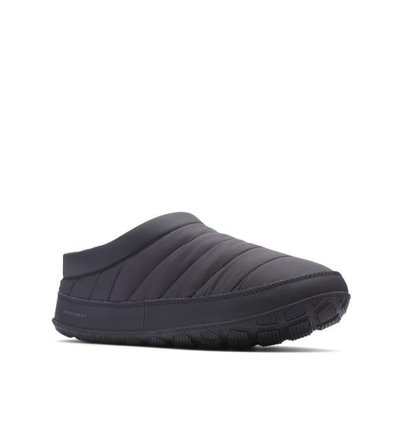 Columbia Omni-Heat Slippers Black Grey For Men's NZ84310 New Zealand